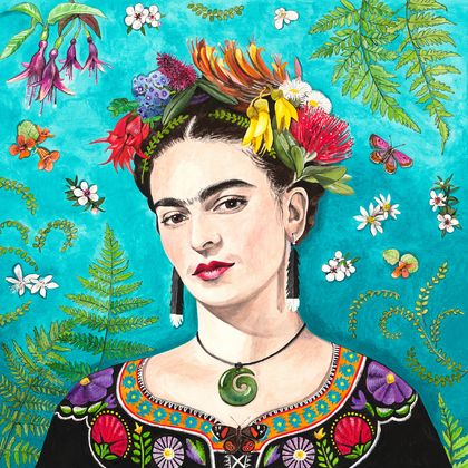 'Frida Aotearoa' - Print - 370x370mm (size Large)